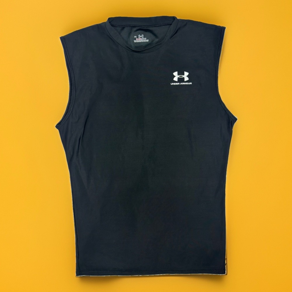 Under Armour HeatGear Sleeveless Training Shirt Black Men's XL Athletic Tank